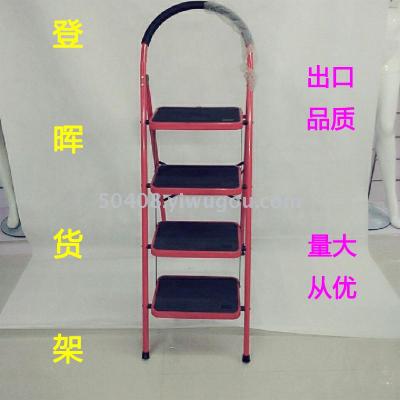 Iron material factory direct sales four step household ladder