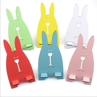  innovative mobile phone general cute wooden jailbreak rabbit mobile phone support peripheral products manufacturers