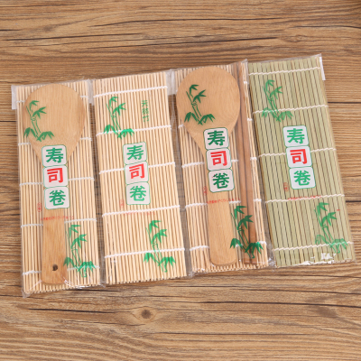 Manufacturers direct sushi roll sushi bamboo curtain laver rice special curtain wooden spoon rice spoon