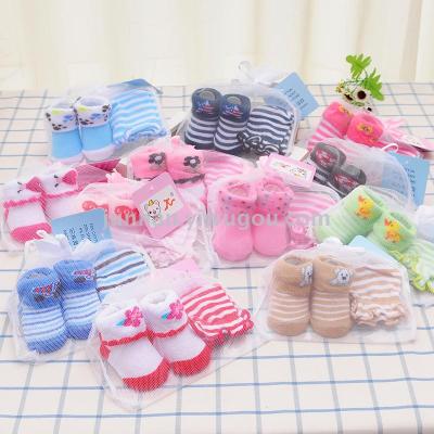 Junnan ladies pure cotton handbag garter cover children's socks children's gloves baby supplies
