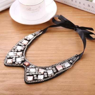 Manufacturers selling fashion glass crystal beads necklace Dickie hand sewing needle
