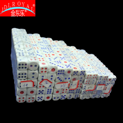 General dice red and blue point round Angle six - sided dice manufacturers direct