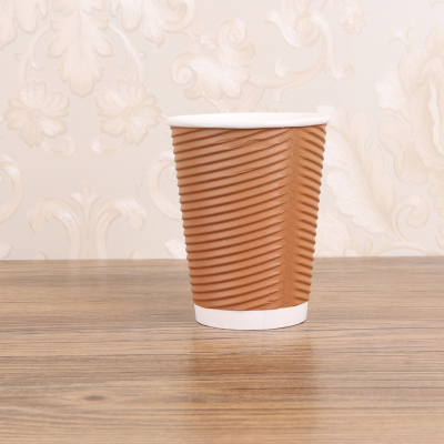 Manufacturer 14Oz Anti-Scald Angular Cup Disposable Cup Printing Paper Cup Paper Cup Customized