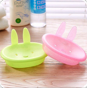 Creative soap dish soap box double Home Furnishing soap box color cartoon Bunny soap box TV TV shopping