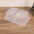 750 Double-Grid Box Disposable Lunch Box to-Go Box Transparent Takeaway Lunch Box Fast Food Box