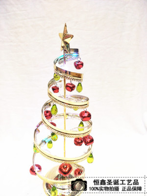 Christmas tree Christmas tree and spiral iron bell stars creative decoration Christmas tree ornaments wholesale