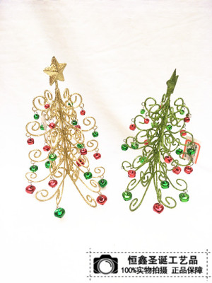 The Christmas tree ornaments, Christmas gift iron metal bell Christmas tree ornaments wholesale onion powder
