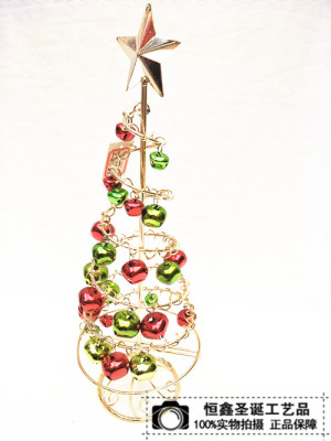 Christmas tree Christmas gift bell iron spiral decoration decoration wholesale market of hotel layout