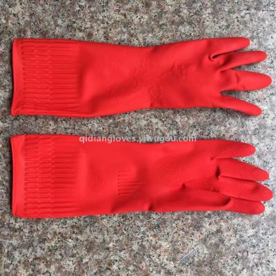 Labor protection gloves, latex gloves, latex gloves, 38CM, household rose gloves