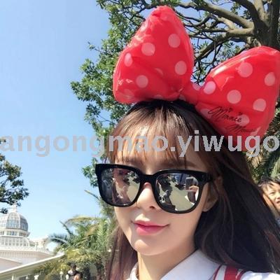Star Shen Mengchen with stereo Mickey Bow Headband 173 (131)