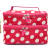 Korean double layer cosmetic pouch dot makeup bag fatory outlet