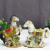 Ceramic decoration sets four pony immediately get rich manufacturers direct sales