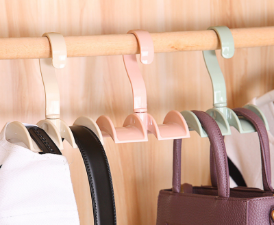 Swivel bag storage rack muti-function wardrobe without tie belt hanger