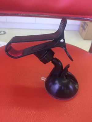 Double clip mobile phone holder, large suction cup holder,