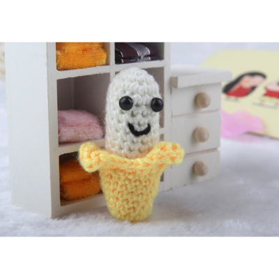 Fruit Material Package DIY Handmade Crochet Wool Small Bananas Factory Direct Sales