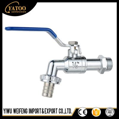 Zinc alloy plating washing machine polishing water faucet brass fittings DN15 mouth / 3/4