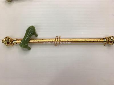 Gold curtain rod iron