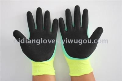 Factory Wholesale Double-Layer Breathable Wang 13-Pin Nylon Silicone Glove Bill Cool Wear-Resistant Non-Slip Labor Gloves