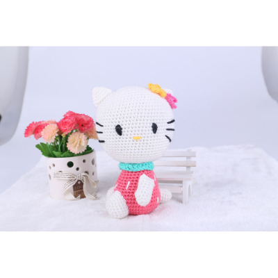 Wool Crochet Doll DIY Material Package Gift Hello Kitty