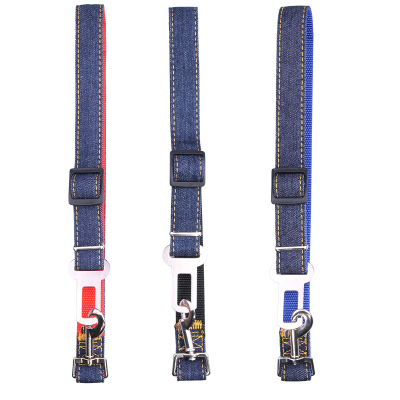 Factory direct selling pet supplies dog car - mounted safety belt pet collar