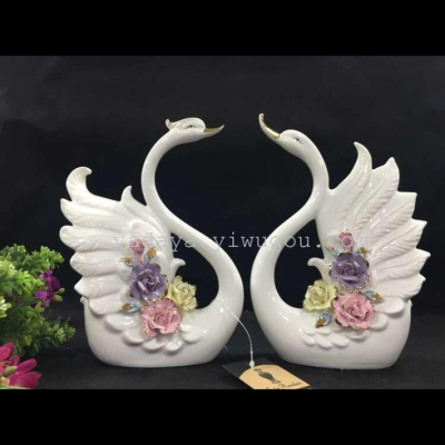 Manufacturers direct creative fashion gifts white porcelain applique handmade crafts