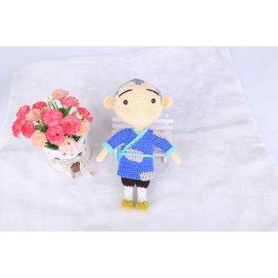 Handmade Wool Material Package Batch Crochet DIY Doll Jiang Liuer Little Monk