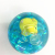Colorful ribbon bouncer duck ball 6.5cm glitter water ball crystal ball stand