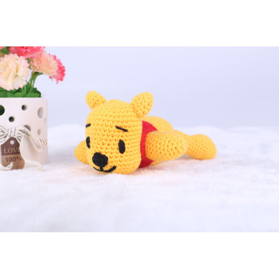 Wool Crafts Material Package Handmade Crochet DIY Toy Pooh Bear