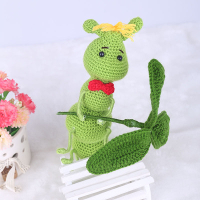 Wholesale New DIY Wool Crochet Doll Crafts Material Package Caterpillar