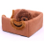 Factory direct selling pet round hole square pet house dog warm house plush cat kennel