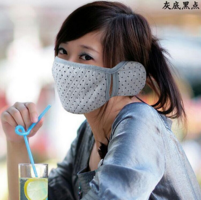 The winter warm mask to protect the face mask in thickened ear earmuffs