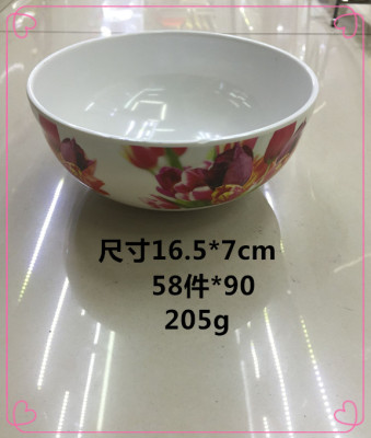 6.5 \"melamine bowl imitation ceramics large stock low spot price
