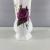 A single vase with white applique