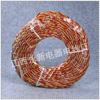 Colloid line flower line lamp head line fire line double stranded pure copper 2-core wire