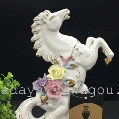 Manufacturers direct creative fashion gifts white porcelain applique handmade crafts