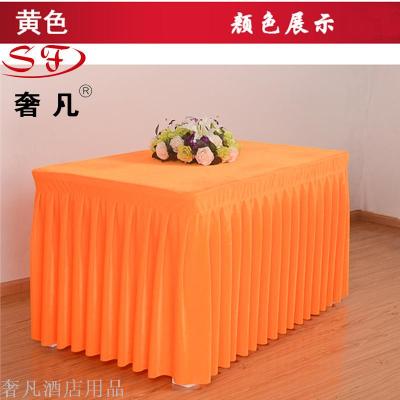 Signing-in desk skirt exhibition activity desk set desk cloth conference table cloth table skirt hotel custom cloth art rectangle
