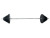 HJ-A305 small hole wrapped plastic barbell