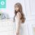 2017 new Korean girl wig long curly air bangs long straight hair big wavy bouffant