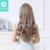 2017 new Korean girl wig long curly air bangs long straight hair big wavy bouffant