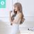 2017 new Korean girl wig long curly air bangs long straight hair big wavy bouffant