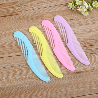 Factory direct sale candy color comb dual use plastic beauty makeup comb