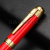 Hot Chinese Style Red Porcelain Pen Blue and White Ceramic Pen Baking Paint for Metal Gift Pen Metal Roller Pen