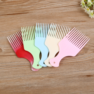 Factory direct sale hairdressing comb hair comb interlock big tooth comb big fork comb