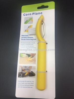 Corn brush with cleaning brush