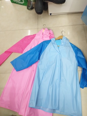 Children's raincoat,PVC fabric,2 colors, and 3 sizes