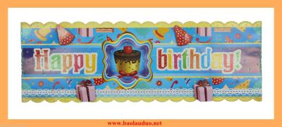 The new stereo birthday stickers banner BJ772