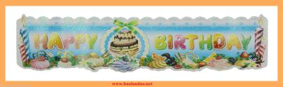 The new stereo birthday stickers banner H2