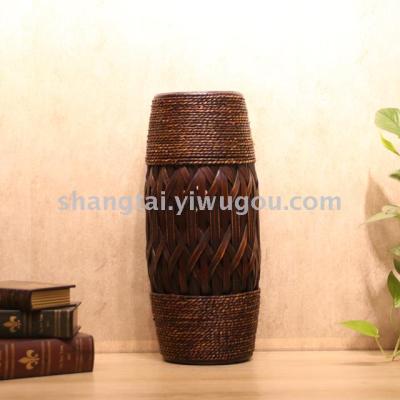Chinese style Southeast Asian style handmade bamboo flower vase X00287