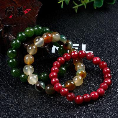 Natural jade bracelet market night market stalls run Bracelet agate Agate Bracelet