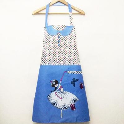 Korean fashion anti oil pollution of the home apron Korean fashion cute dress Chef